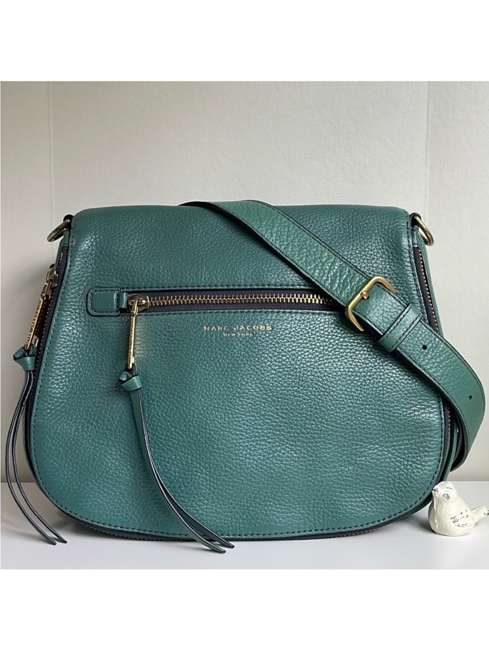 Marc Jacobs Medium Recruit Nomad Genuine Leather Saddle Crossbody